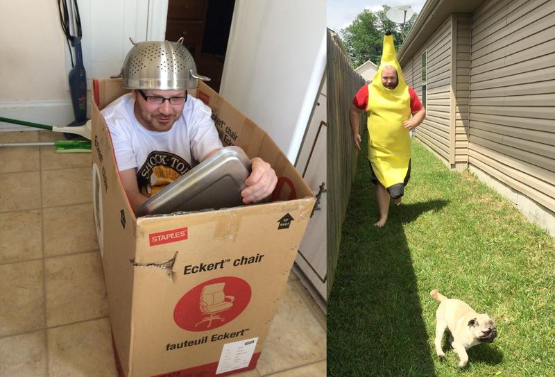 мужчины дурачатся